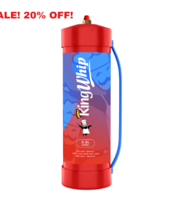 KingWhip Whipped Cream Chargers, 3.3 Liters (2 kg) N2O Cylinder