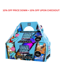 Miami Magic 9g 100 Packs N2O Cream Chargers