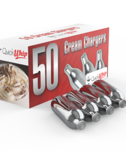 QuickWhip 50 Packs 9g N2O Cream Chargers - WHOLESALE