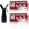 QuickWhip Cream Chargers – 600 - (12 x 50 Packs) & 0.25L SupremeWhip Dispenser Black Starter Pack