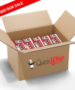 QuickWhip Cream Chargers Full Cartons of 600 9g N20 - Overstock / Damaged Packaging