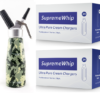 Starter Pack - SupremeWhip Cream Chargers – 96 - (4 x 24 Packs) & QuickWhip 0.5L Army Print Dispenser