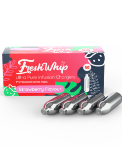 Strawberry Flavoured Cream Chargers | 8.2g Wholesale Nitrous Oxide Chargers