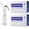 SupremeWhip Cream Chargers – 192 - (8 x 24 Packs) & 0.5L White Dispenser Starter Pack